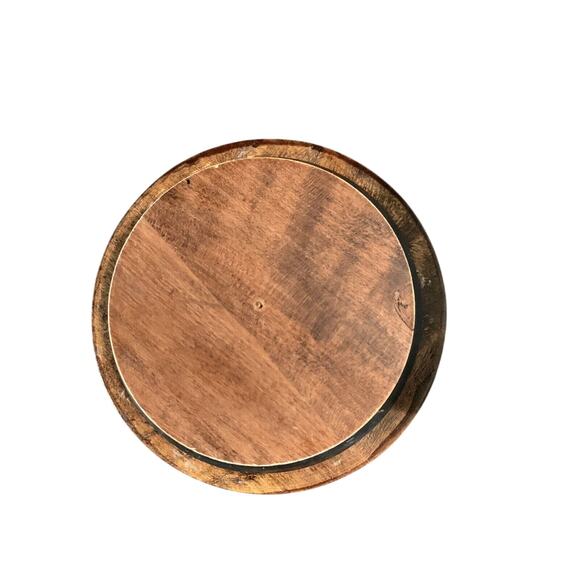 Hyalyn White Ceramic Canister w/ Lid Fruit Motif Wood 199S Vintage MCM - Picture 9 of 16